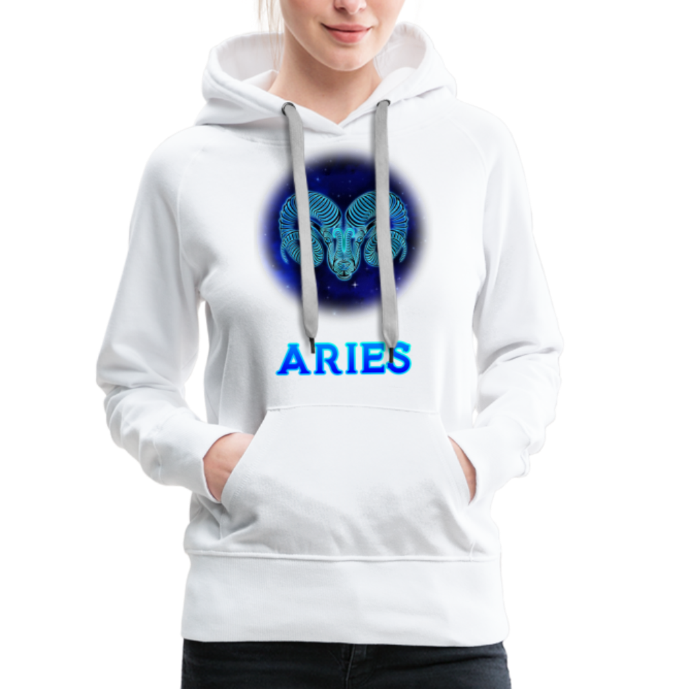 Women’s Aries Premium Hoodie - white