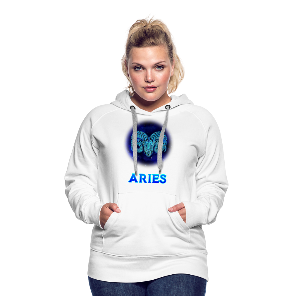 Women’s Aries Premium Hoodie - white