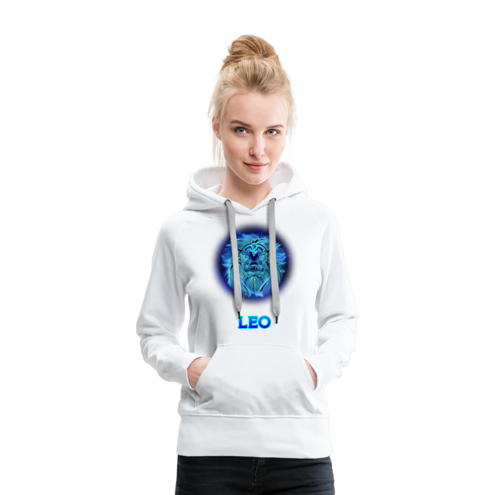 Women’s Leo Premium Hoodie - white