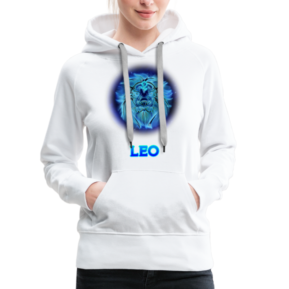 Women’s Leo Premium Hoodie - white