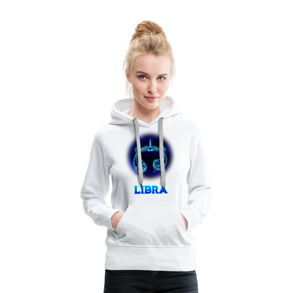 Women’s Libra Premium Hoodie - white