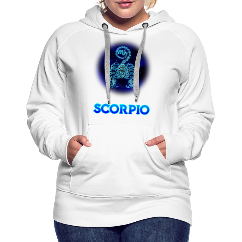 Women’s Scorpio Premium Hoodie - white