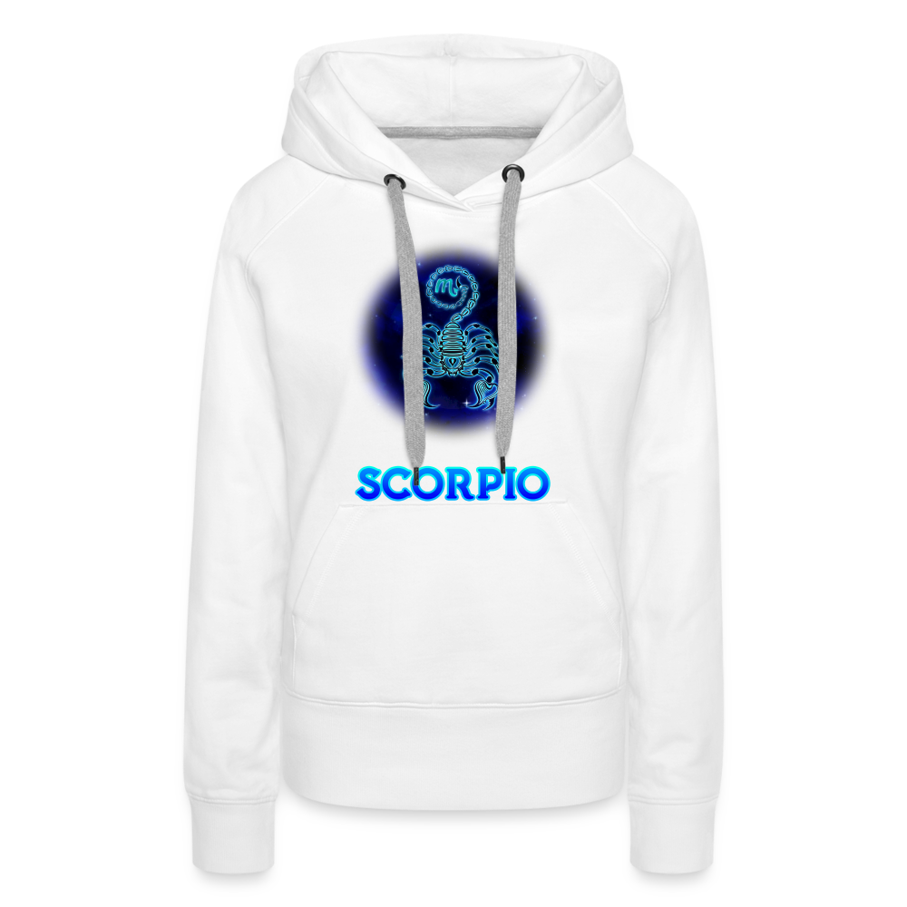 Women’s Scorpio Premium Hoodie - white