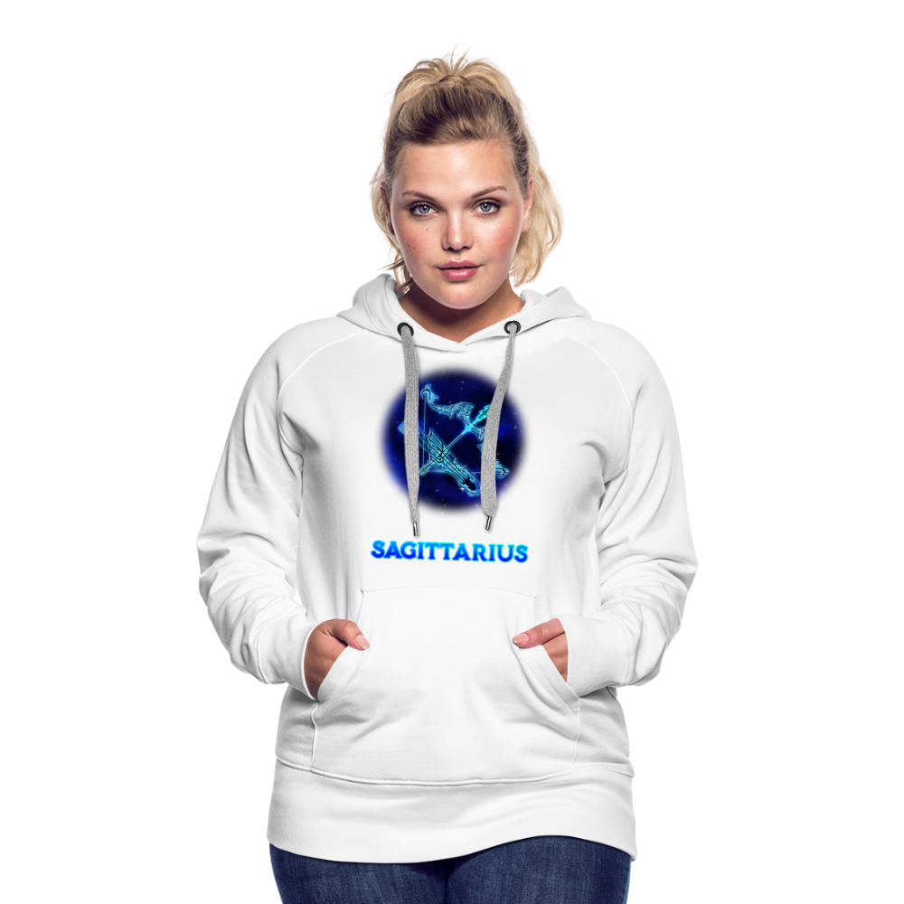 Women’s Sagittarius Premium Hoodie - white