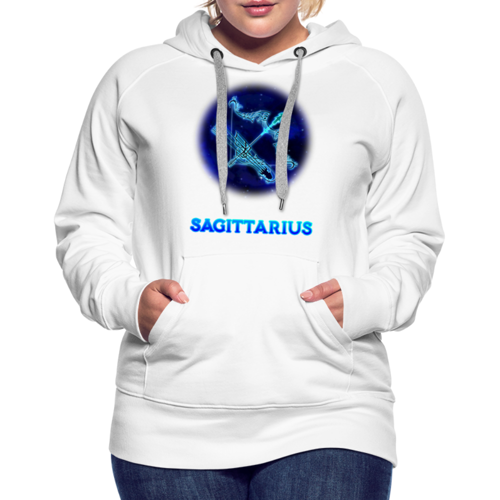 Women’s Sagittarius Premium Hoodie - white