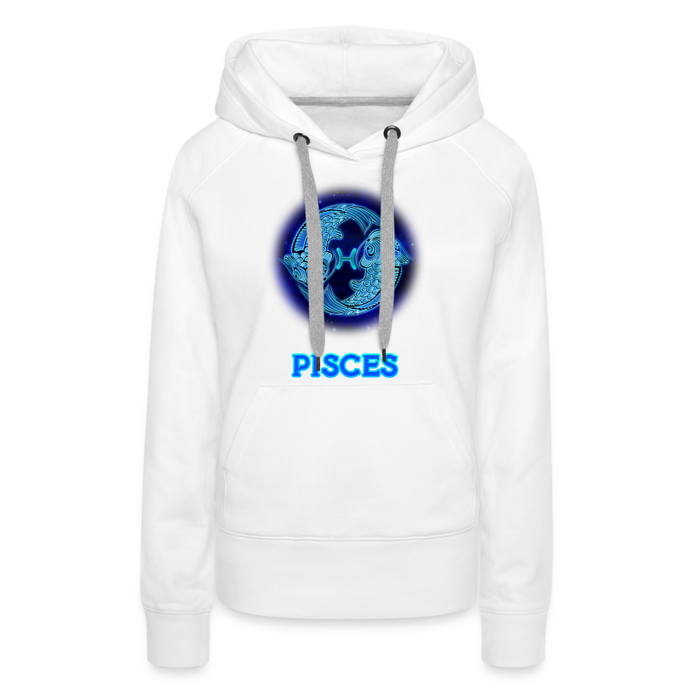 Women’s Pisces Premium Hoodie - white