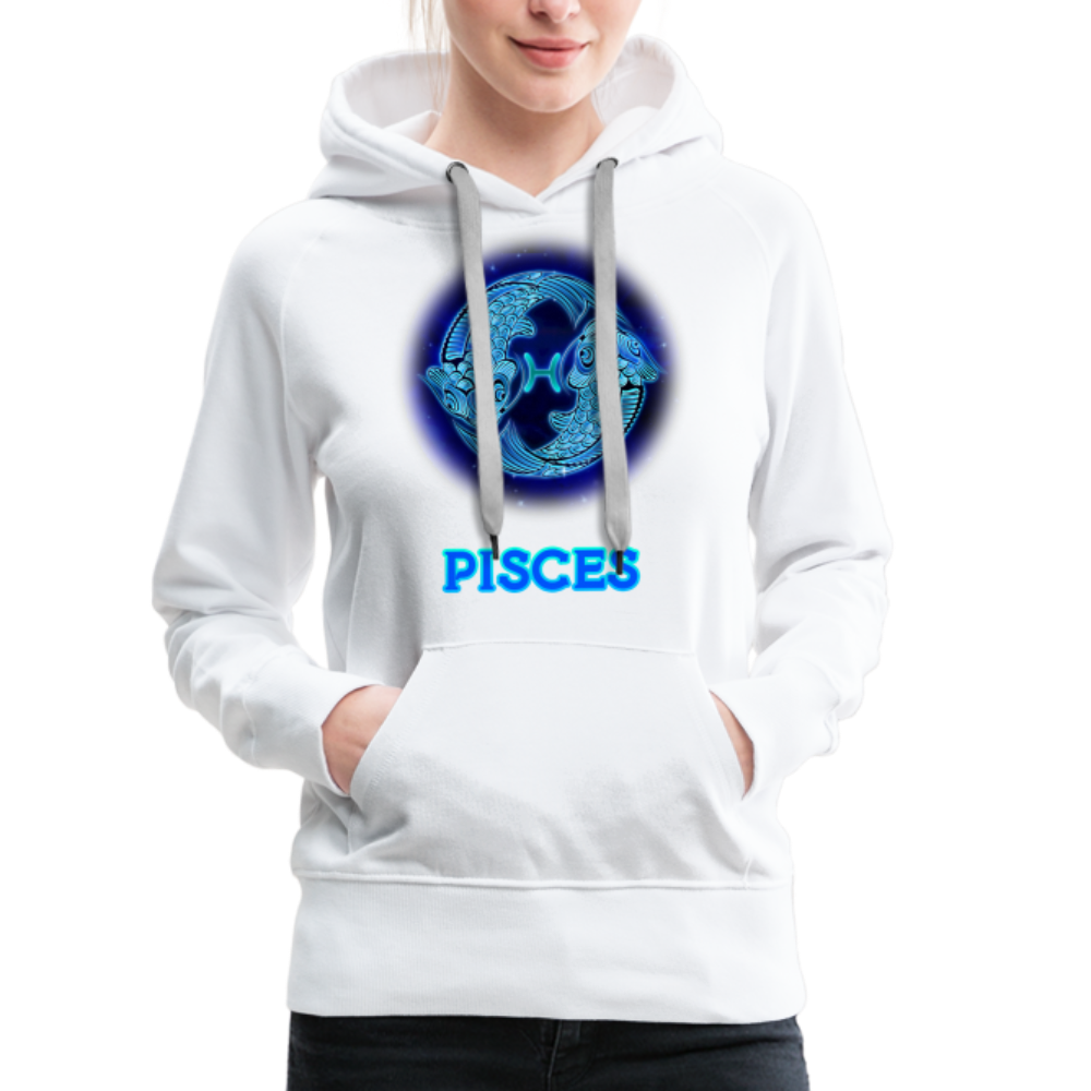 Women’s Pisces Premium Hoodie - white