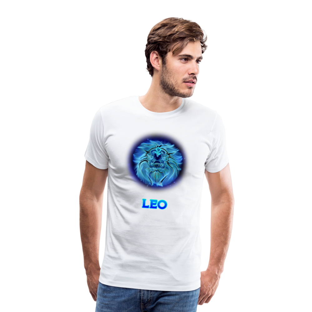 Men's Leo Premium T-Shirt - white