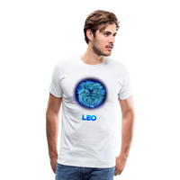 Thumbnail for Men's Leo Premium T-Shirt - white