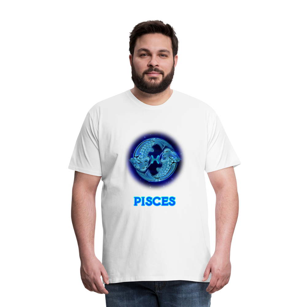 Men's Pisces Premium T-Shirt - white