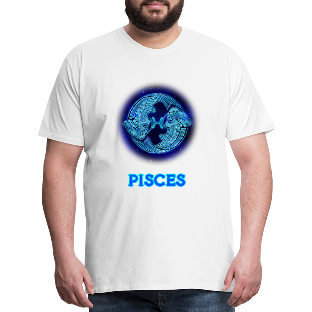 Men's Pisces Premium T-Shirt - white