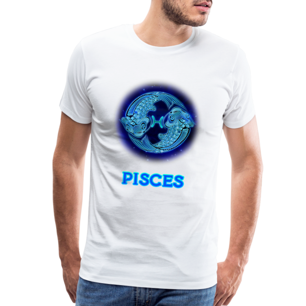 Men's Pisces Premium T-Shirt - white