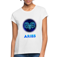 Thumbnail for Women's Aries Relaxed Fit T-Shirt - white