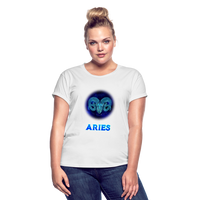 Thumbnail for Women's Aries Relaxed Fit T-Shirt - white