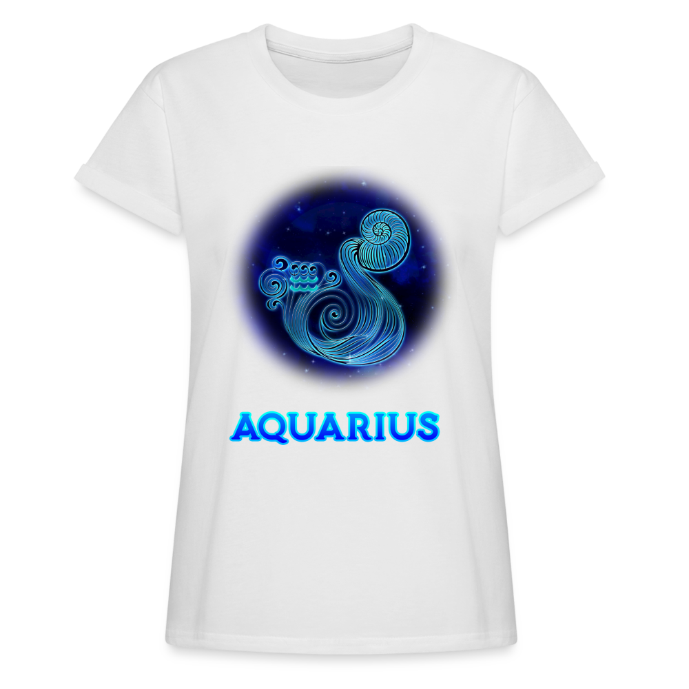 Women's Aquarius Relaxed Fit T-Shirt - white