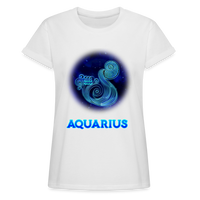 Thumbnail for Women's Aquarius Relaxed Fit T-Shirt - white