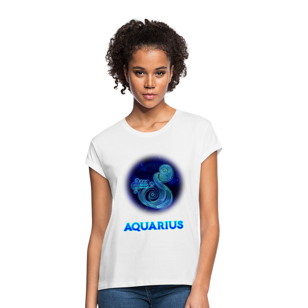 Women's Aquarius Relaxed Fit T-Shirt - white