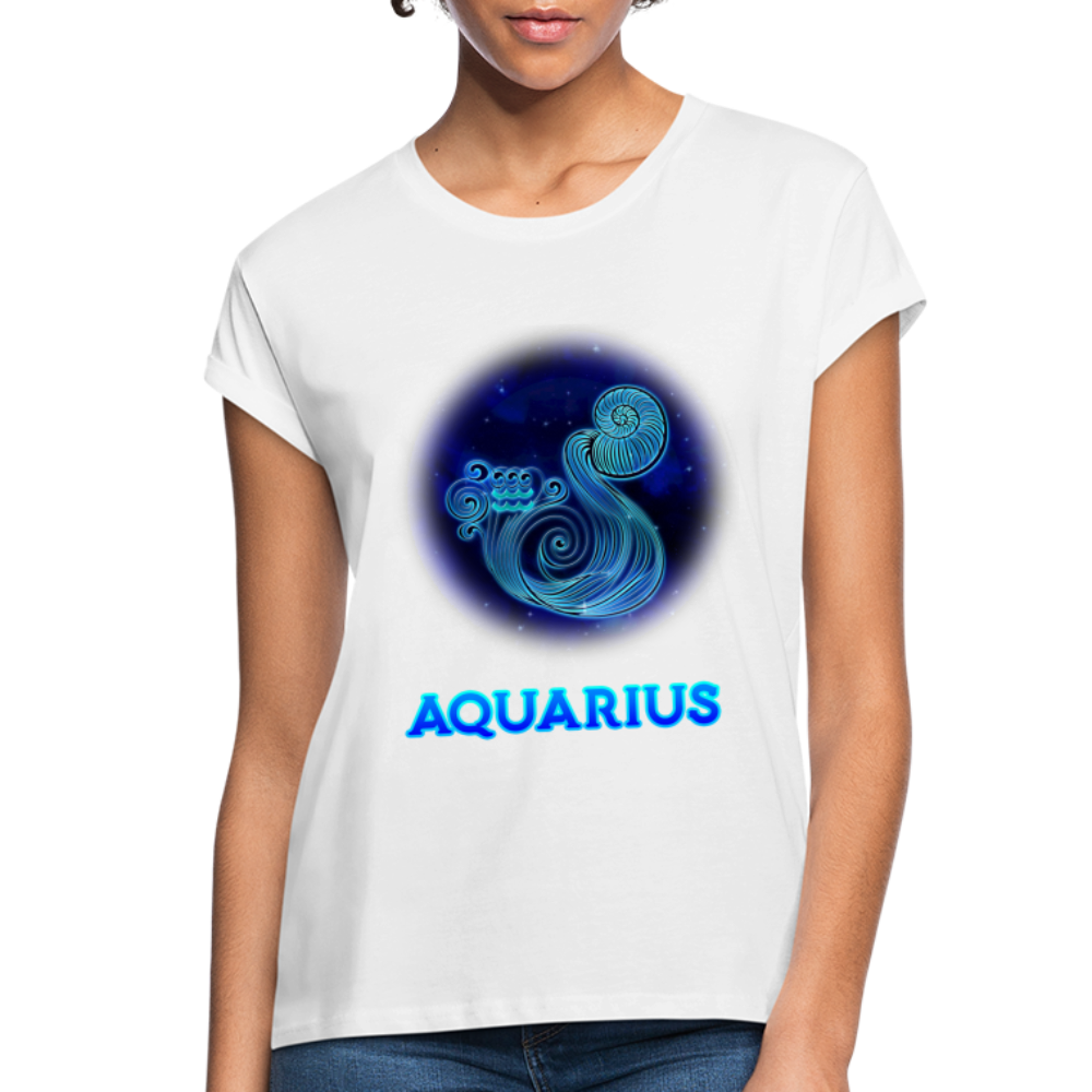 Women's Aquarius Relaxed Fit T-Shirt - white