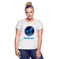 Thumbnail for Women's Aquarius Relaxed Fit T-Shirt - white