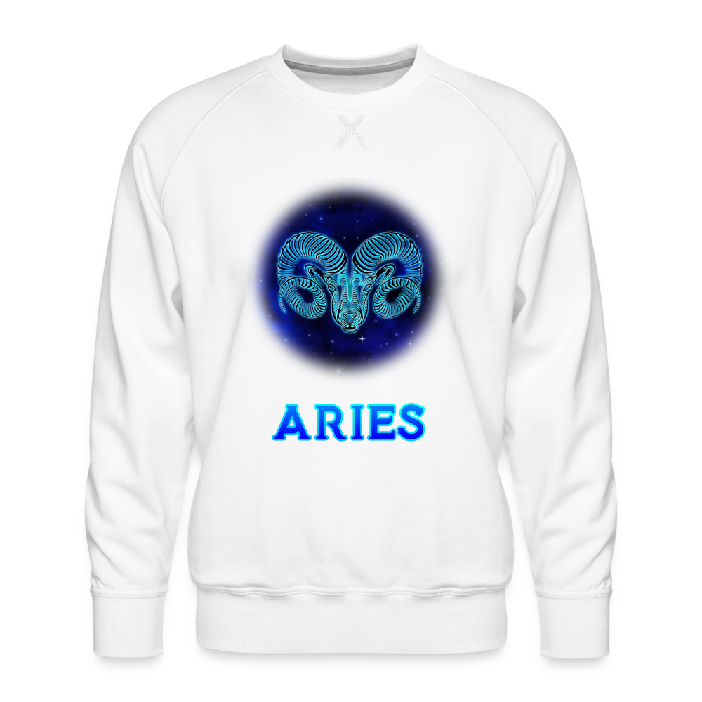 Men’s Aries Premium Sweatshirt - white