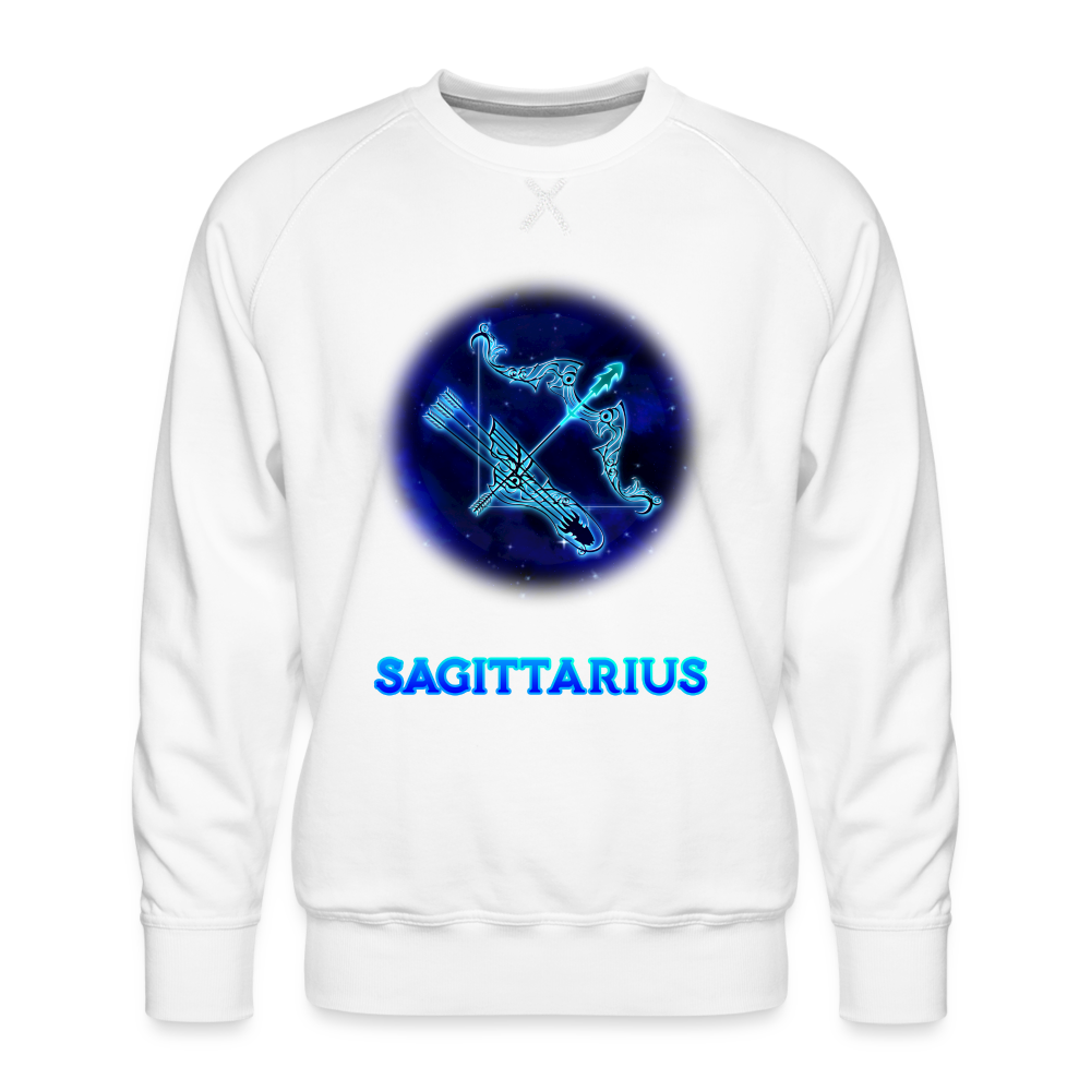 Men’s Sagittarius Premium Sweatshirt - white