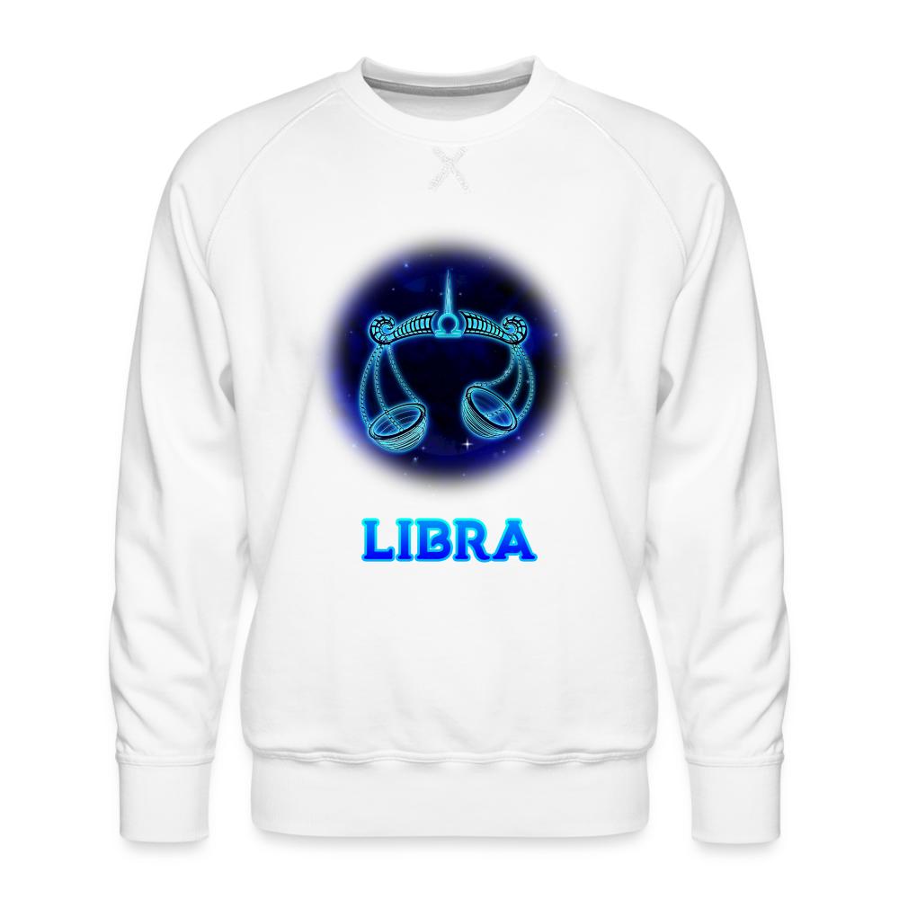 Men’s Libra Premium Sweatshirt - white