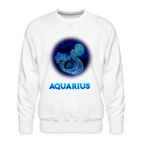 Thumbnail for Men’s Aquarius Premium Sweatshirt - white