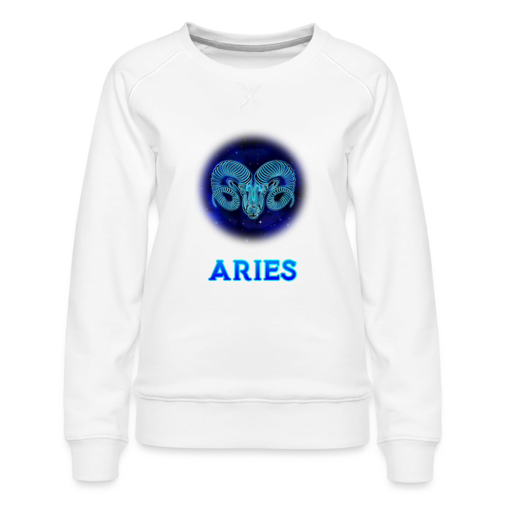 Women’s Aries Premium Sweatshirt - white