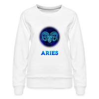 Thumbnail for Women’s Aries Premium Sweatshirt - white