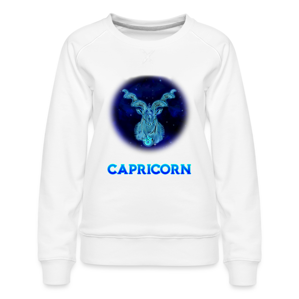 Women’s Capricorn Premium Sweatshirt - white