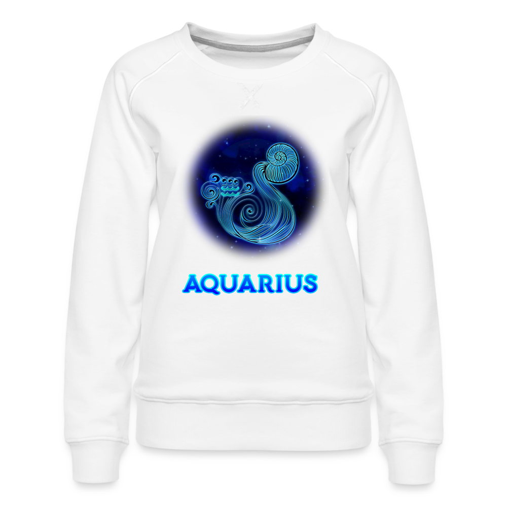 Women’s Aquarius Premium Sweatshirt - white