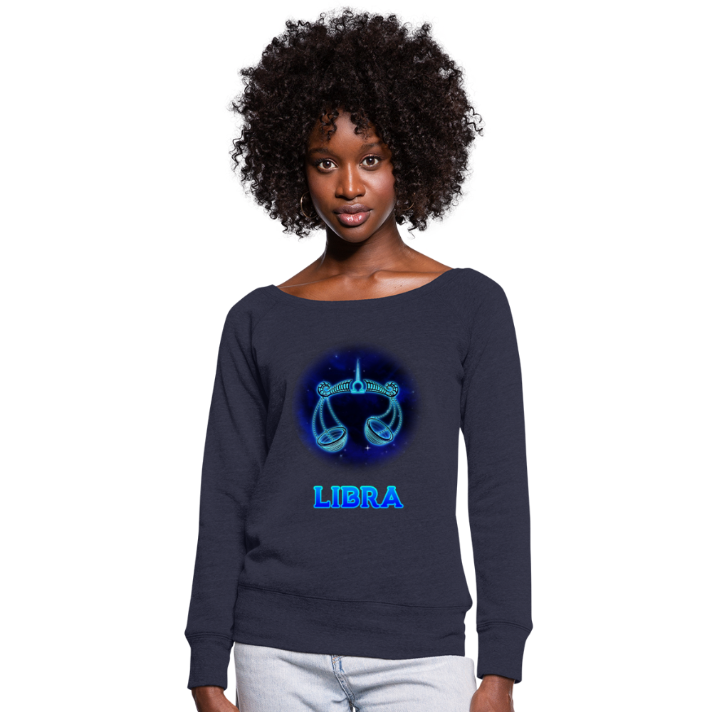 Women's Libra Wideneck Sweatshirt - melange navy