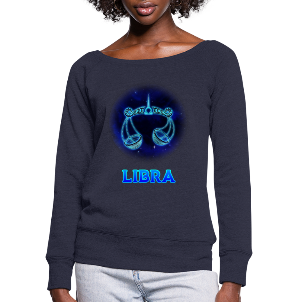 Women's Libra Wideneck Sweatshirt - melange navy