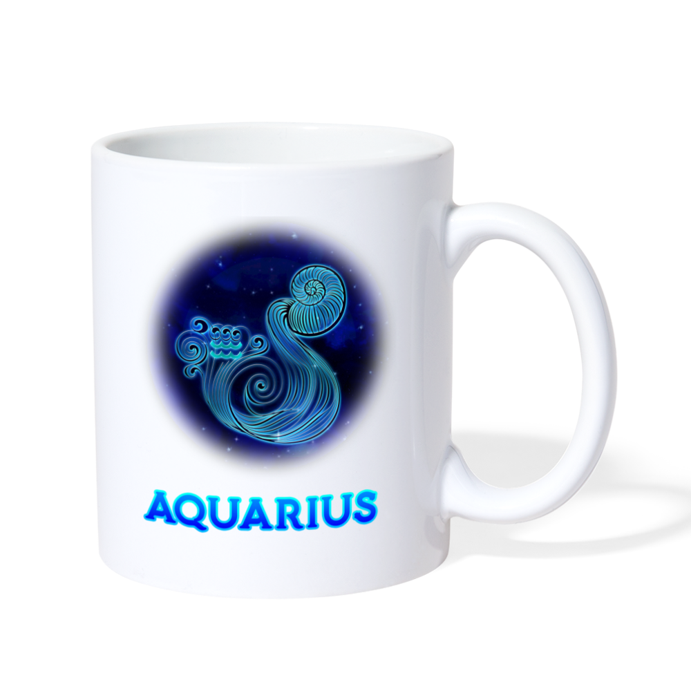 Aquarius Coffee/Tea Mug - white