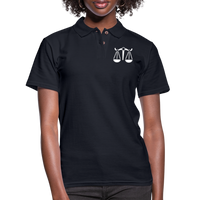 Thumbnail for Women's Libra Black Polo Shirt - midnight navy