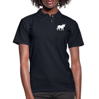 Thumbnail for Women's Taurus Black Polo Shirt - midnight navy