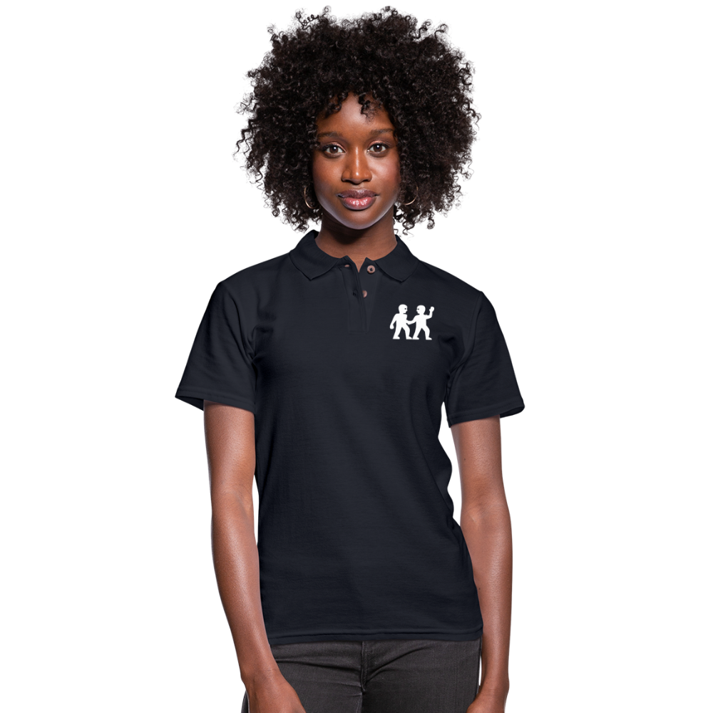 Women's Gemini Black Polo Shirt - midnight navy