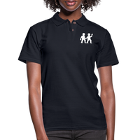 Thumbnail for Women's Gemini Black Polo Shirt - midnight navy