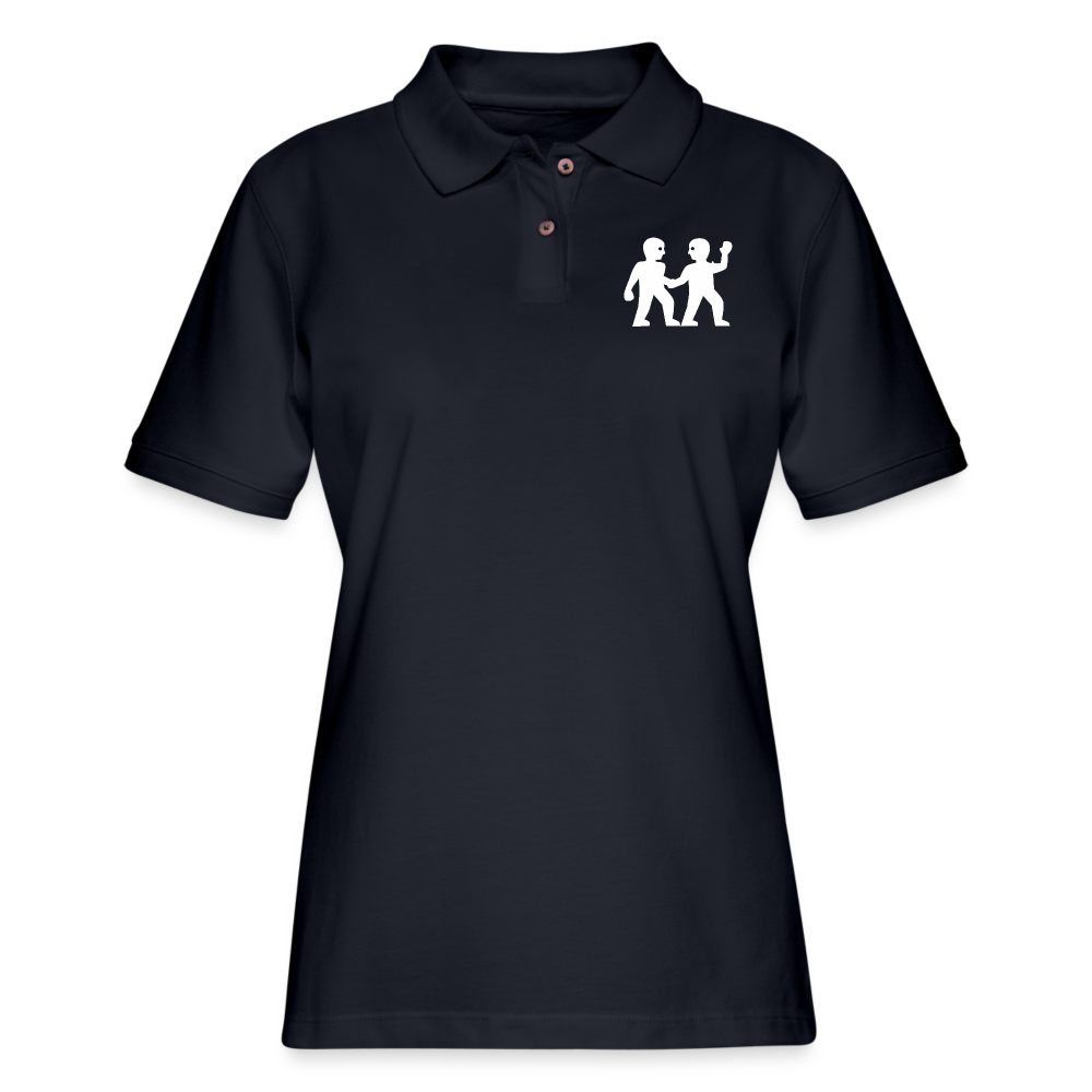 Women's Gemini Black Polo Shirt - midnight navy