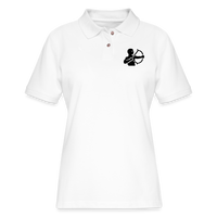 Thumbnail for Women's Sagittarius White Polo Shirt - white
