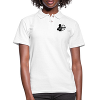 Thumbnail for Women's Sagittarius White Polo Shirt - white