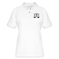 Thumbnail for Women's Libra White Polo Shirt - white