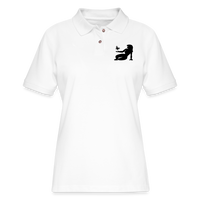 Thumbnail for Women's Virgo White Polo Shirt - white