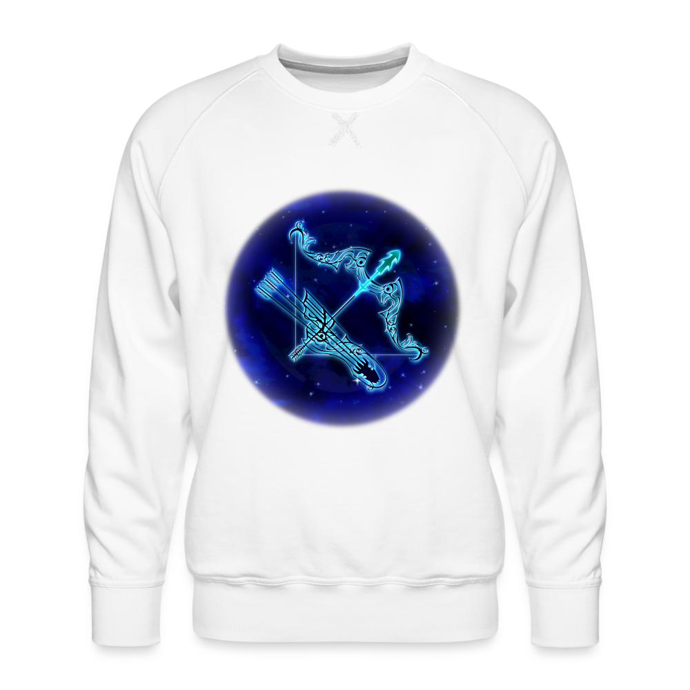 Men’s Sagittarius Premium Sweatshirt - white