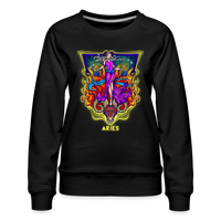 Thumbnail for Women’s Cosmic Aries Premium Sweatshirt - black