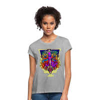 Thumbnail for Women's Cosmic Aries Relaxed Fit T-Shirt - heather gray