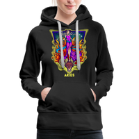 Thumbnail for Women’s Cosmic Aries Premium Hoodie - black