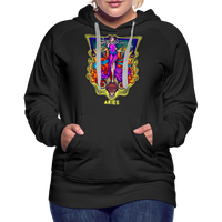 Thumbnail for Women’s Cosmic Aries Premium Hoodie - black