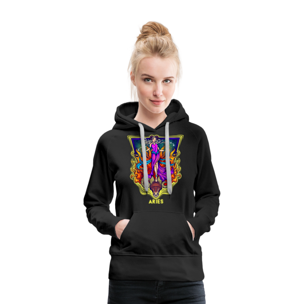 Women’s Cosmic Aries Premium Hoodie - black