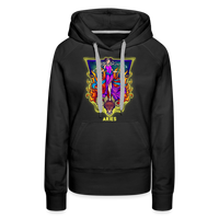 Thumbnail for Women’s Cosmic Aries Premium Hoodie - black